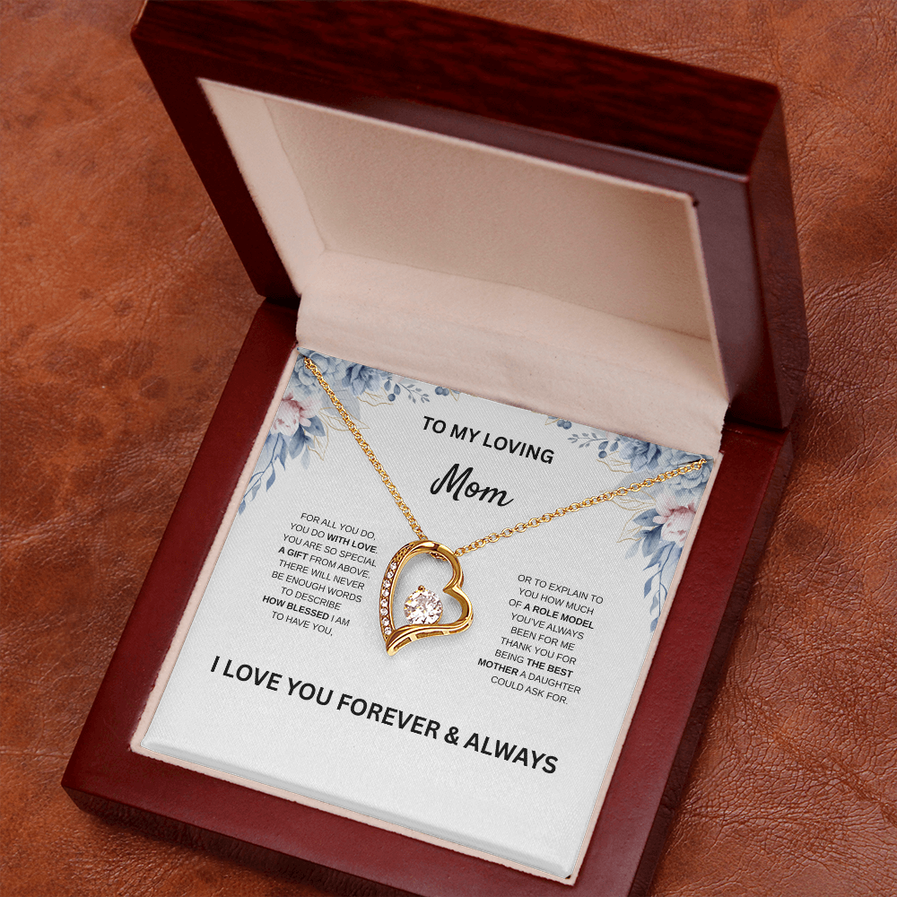 Daughter to Mom Necklace
