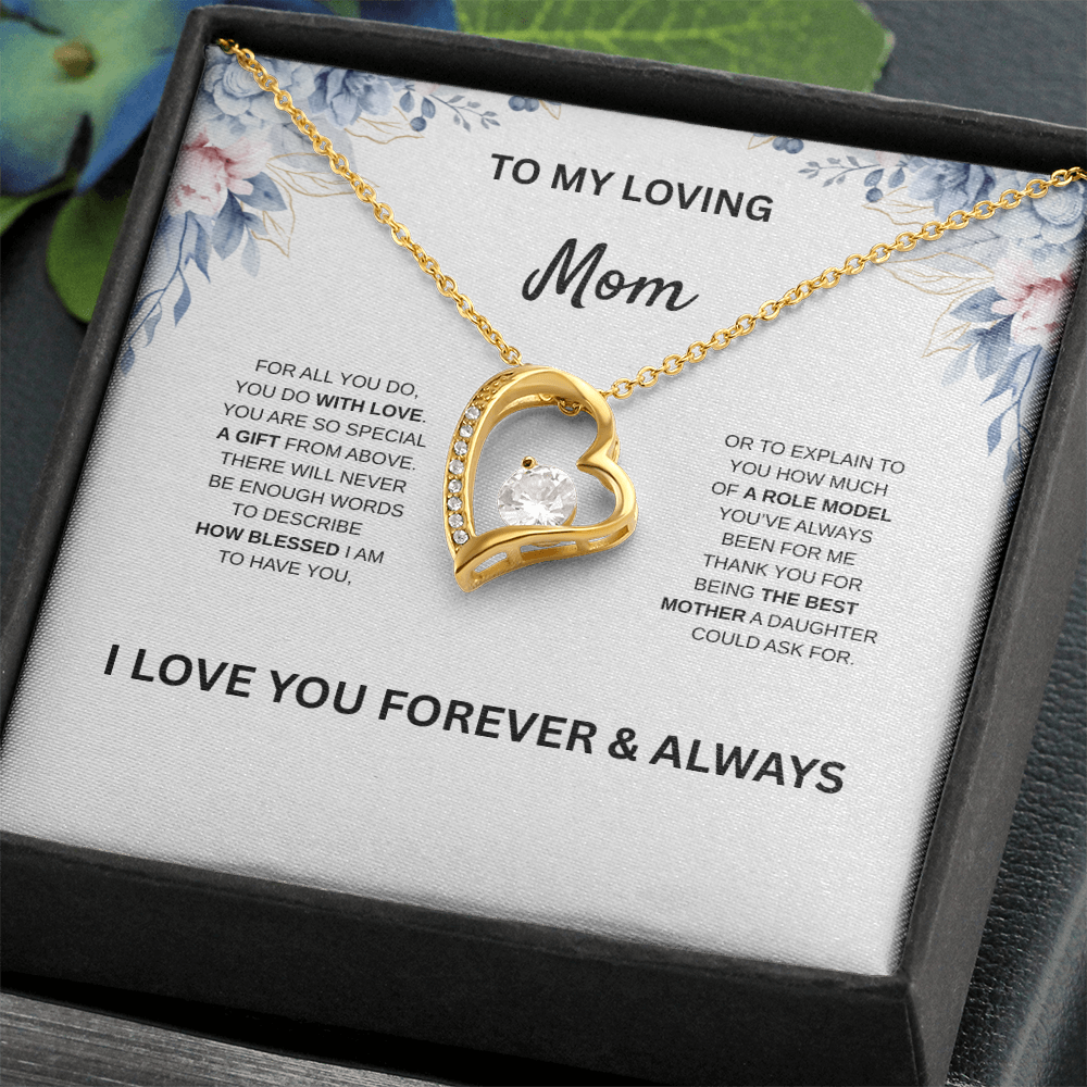 Daughter to Mom Necklace