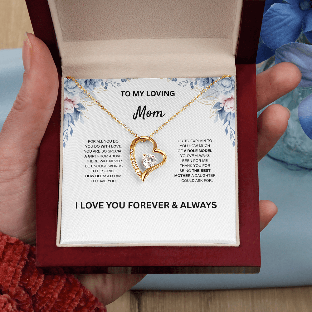 Daughter to Mom Necklace