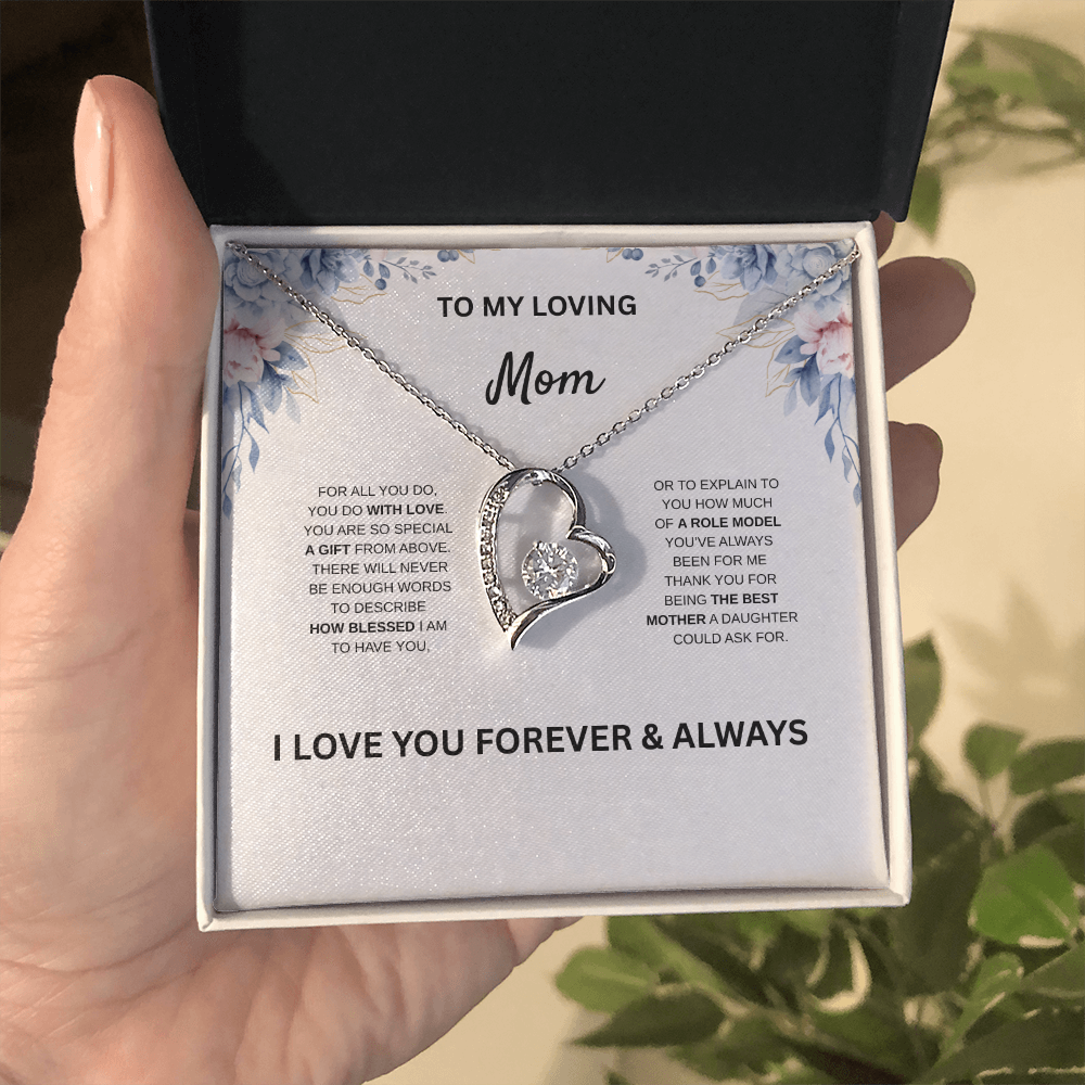 Daughter to Mom Necklace