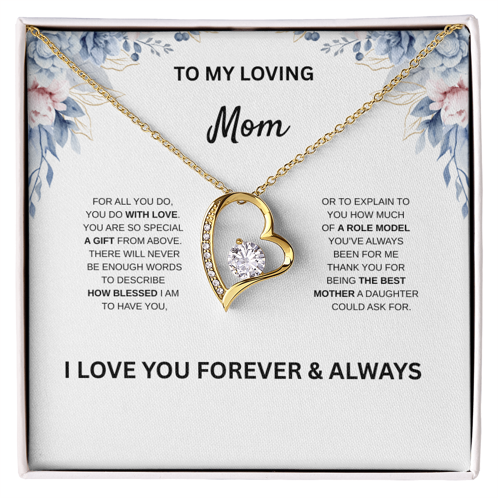 Daughter to Mom Necklace